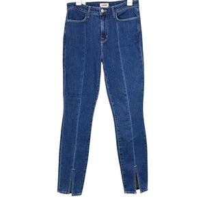L’agence Joyith Denim Blue Ankle Slit Skinny Jean Size 29 Womens NWT